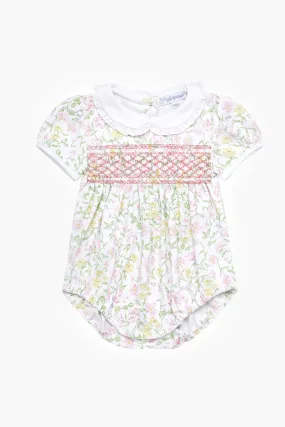 Berry Wildflowers Smocked Bubble