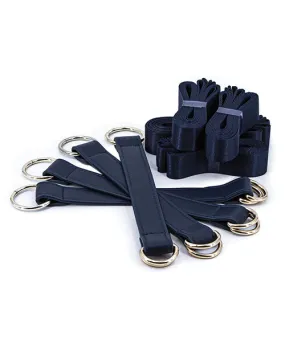 Bondage Couture Tie-Down Straps - Blue