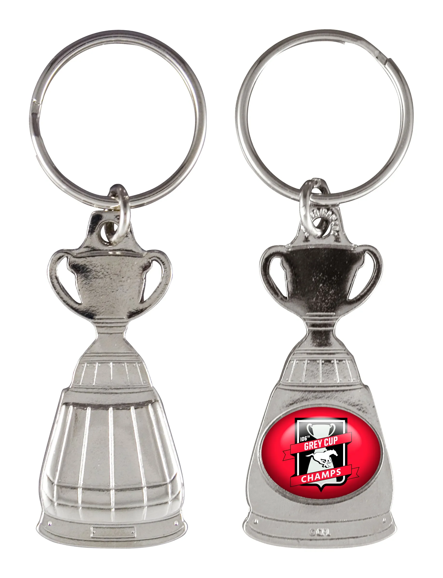 Calgary Stampeders 2018 106th Grey Cup Champions CFL Football Collectible Key Chain