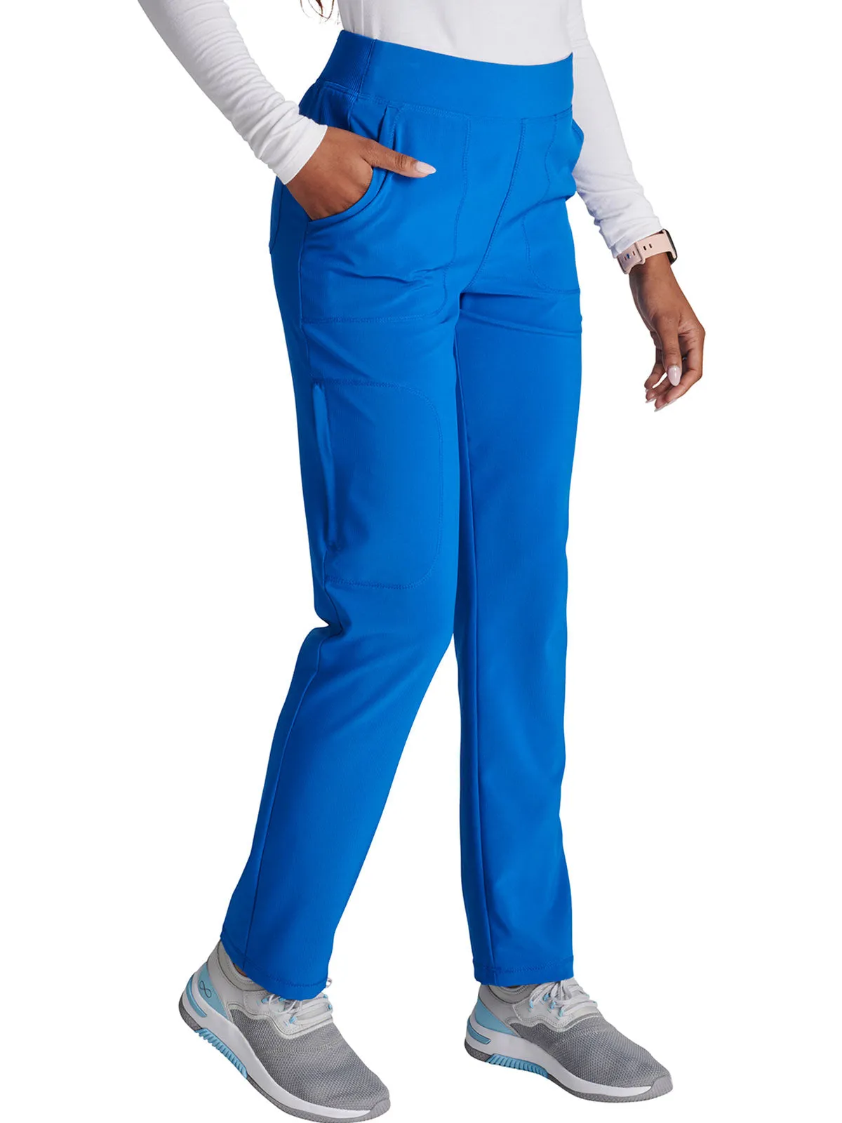 Cherokee - Women's Mid Rise Tapered Leg Cargo Scrub Pant