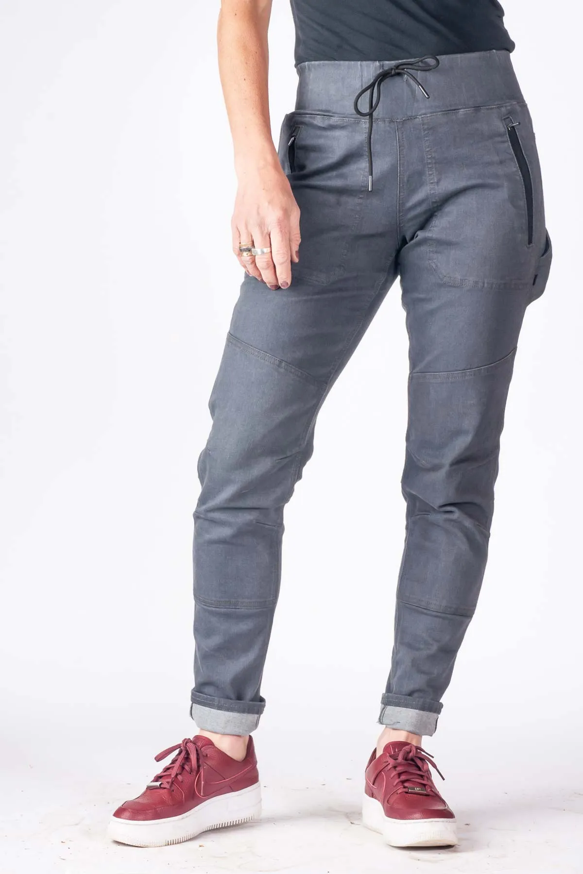 Christa DIY in Magnet Grey Stretch Denim