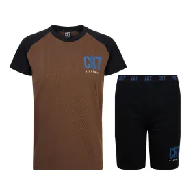 CR7 Boy's Loungewear, Pajama Set - Shorts, Short Sleeve