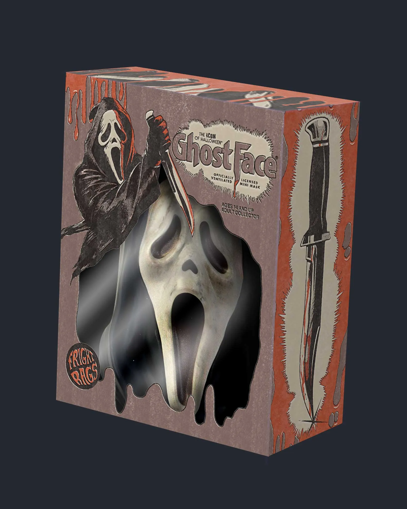 Ghost Face Mini-Mask (Aged)