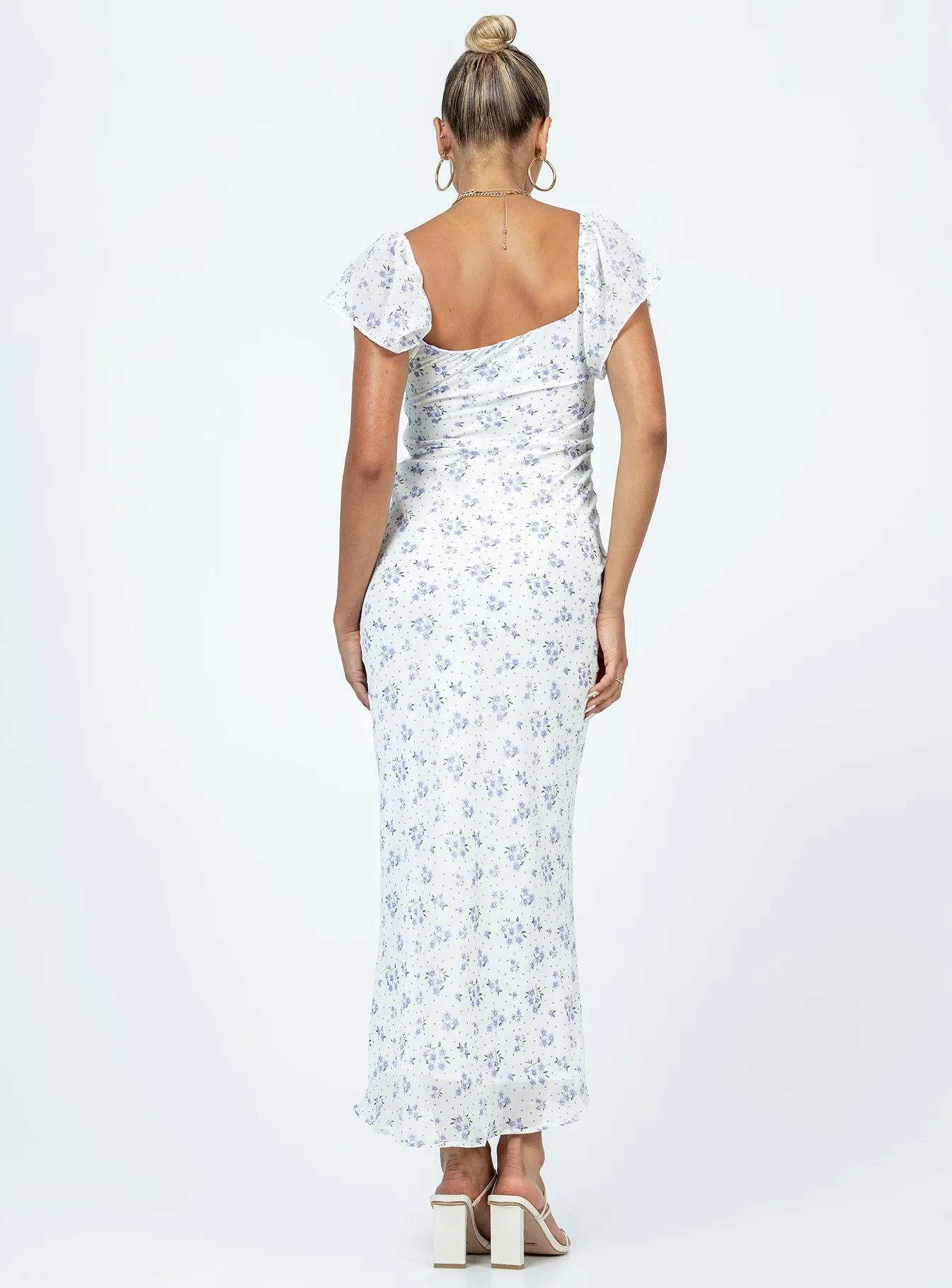 Hera Maxi Dress White Floral