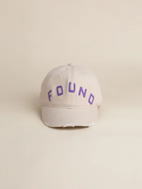 Ivory Felt Patch Cap