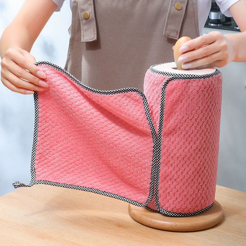 Kitchen daily dish towel, dish cloth, kitchen rag, non-stick oil, thickened table cleaning cloth, absorbent scouring pad