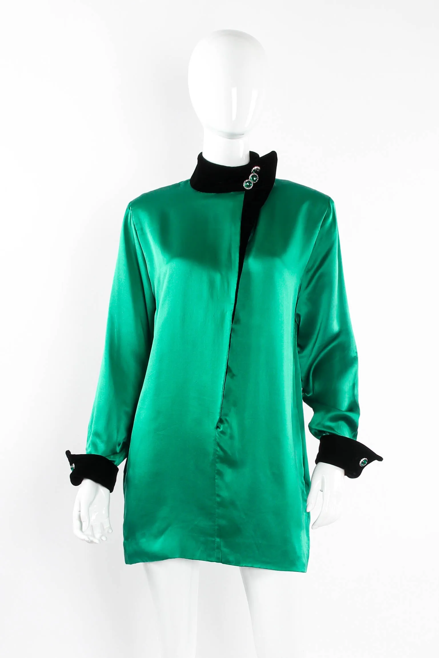 Liquid Satin Velvet Tunic