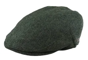 Men's Flat Cap Wool Herringbone Tweed Classic 1920s Unisex Del Boy