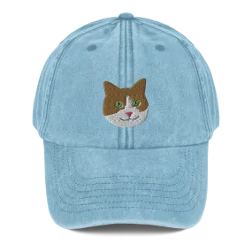 Mr. Peaches the Cat Denim Hat (Adult)