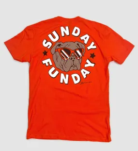 Orange Sunday Funday Cleveland Football T shirt