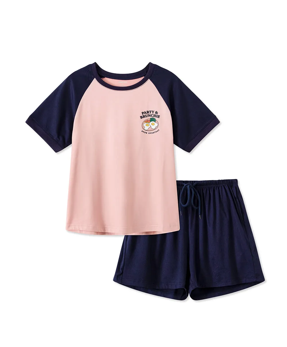 Party Brunch Top & Shorts Sleep Set