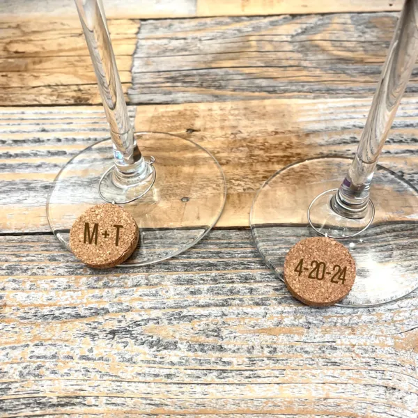 Personalized Cork Wine Charm