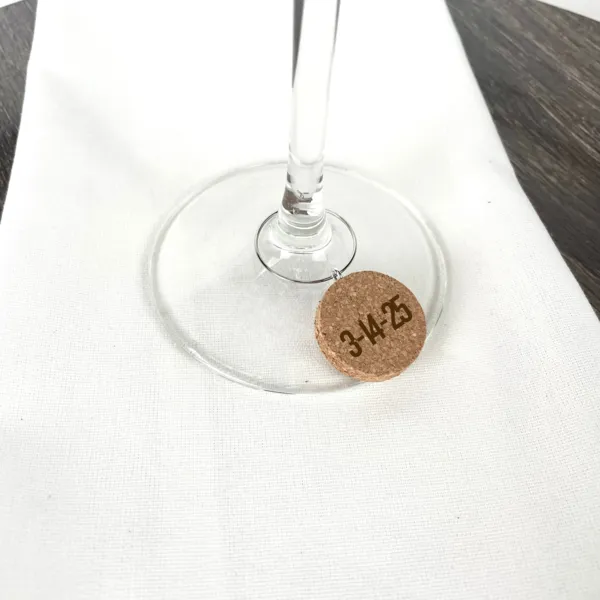 Personalized Cork Wine Charm