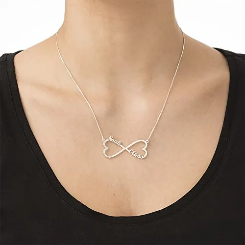 Personalized Heart Infinity Name Necklace