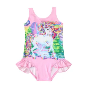 Pink Unicorn One-Piece Swimsuit