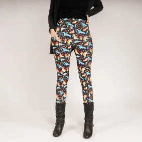 Rainbowsaurus Adults Leggings with Pockets