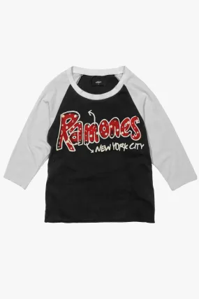 RAMONES NYC VINTAGE BASEBALL TEE