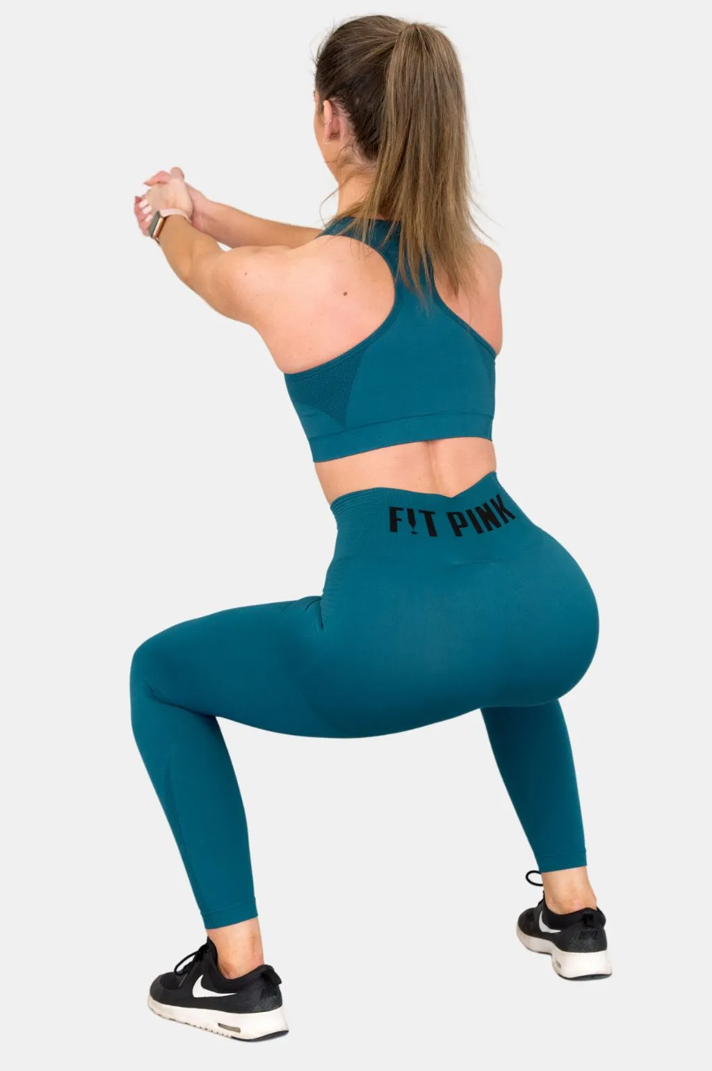 Seamless Compression Leggings V2 in Teal