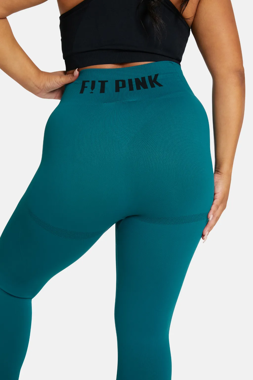 Seamless Compression Leggings V2 in Teal