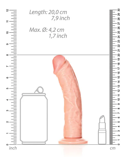 Shots RealRock Realistic 7 Curved Dildo - Flesh