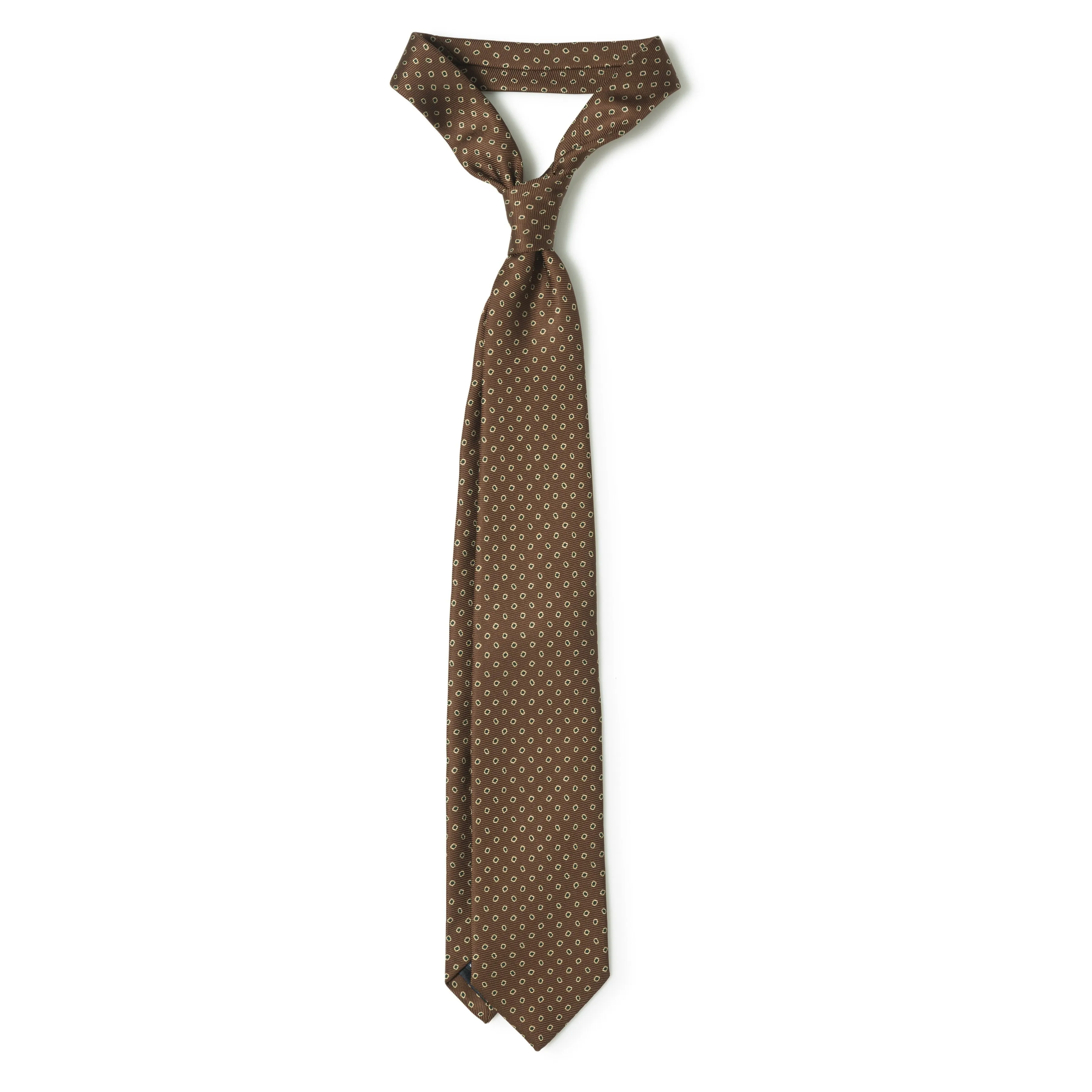 Silk Circle Print Tie