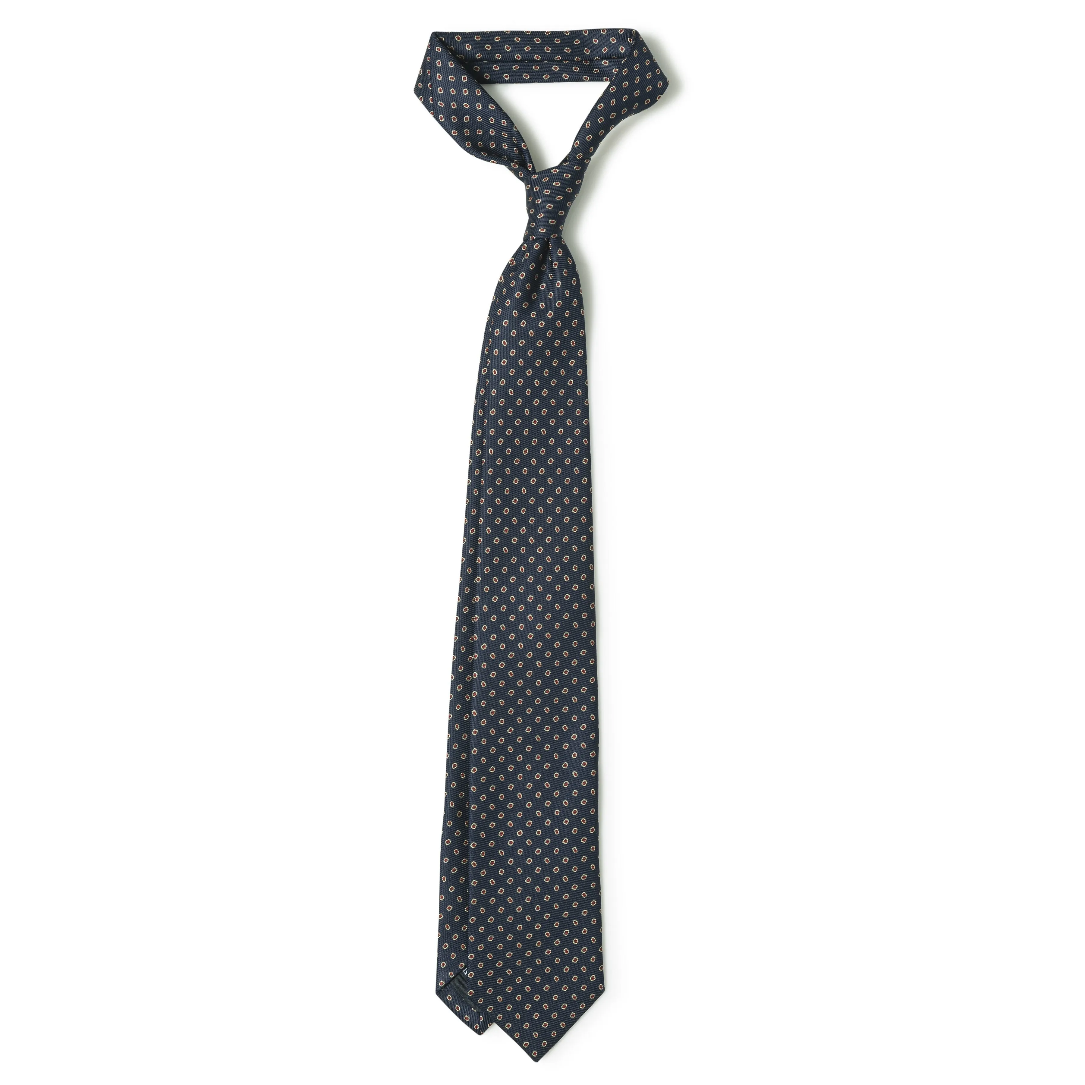 Silk Circle Print Tie