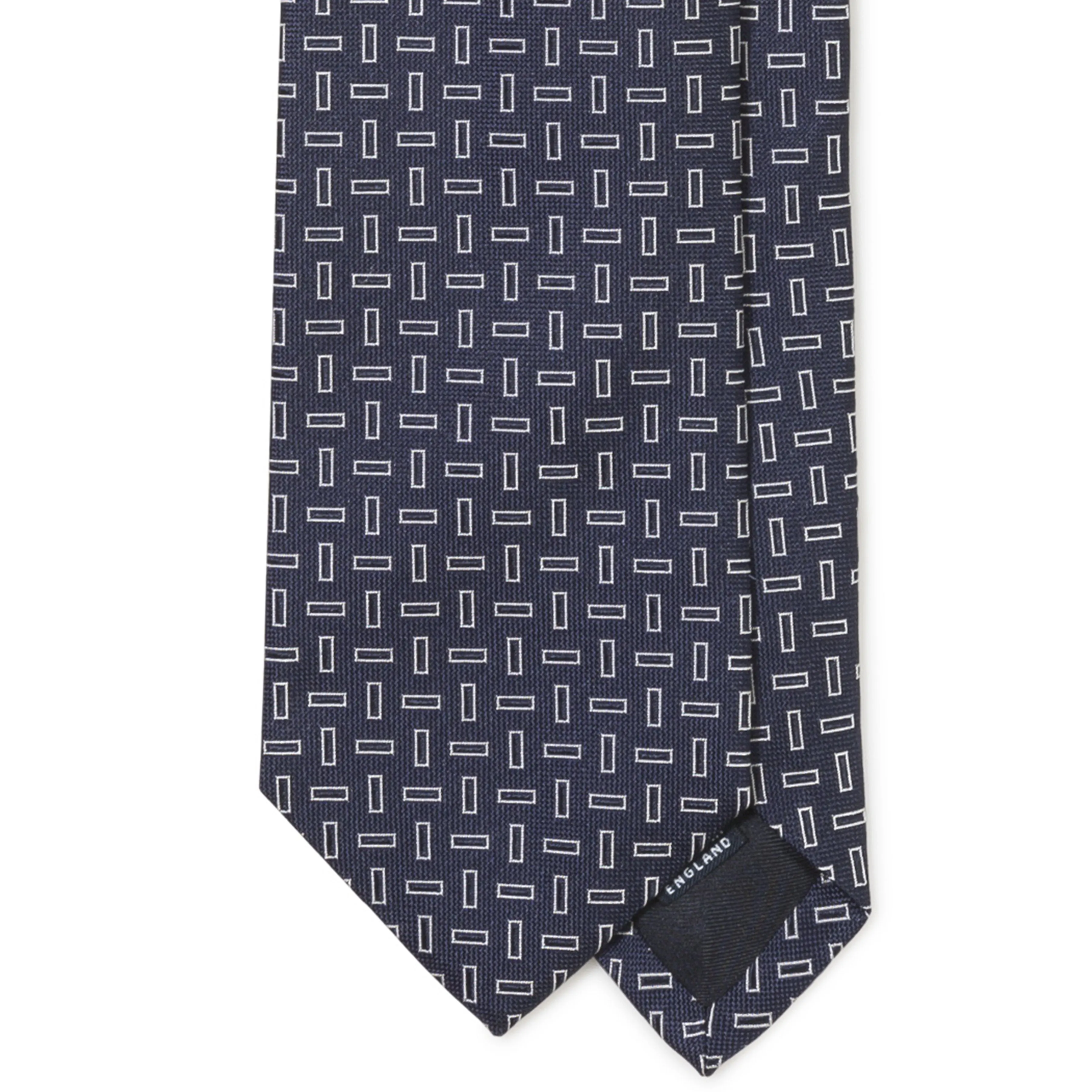 Silk Jacquard Rectangle Motif Tie