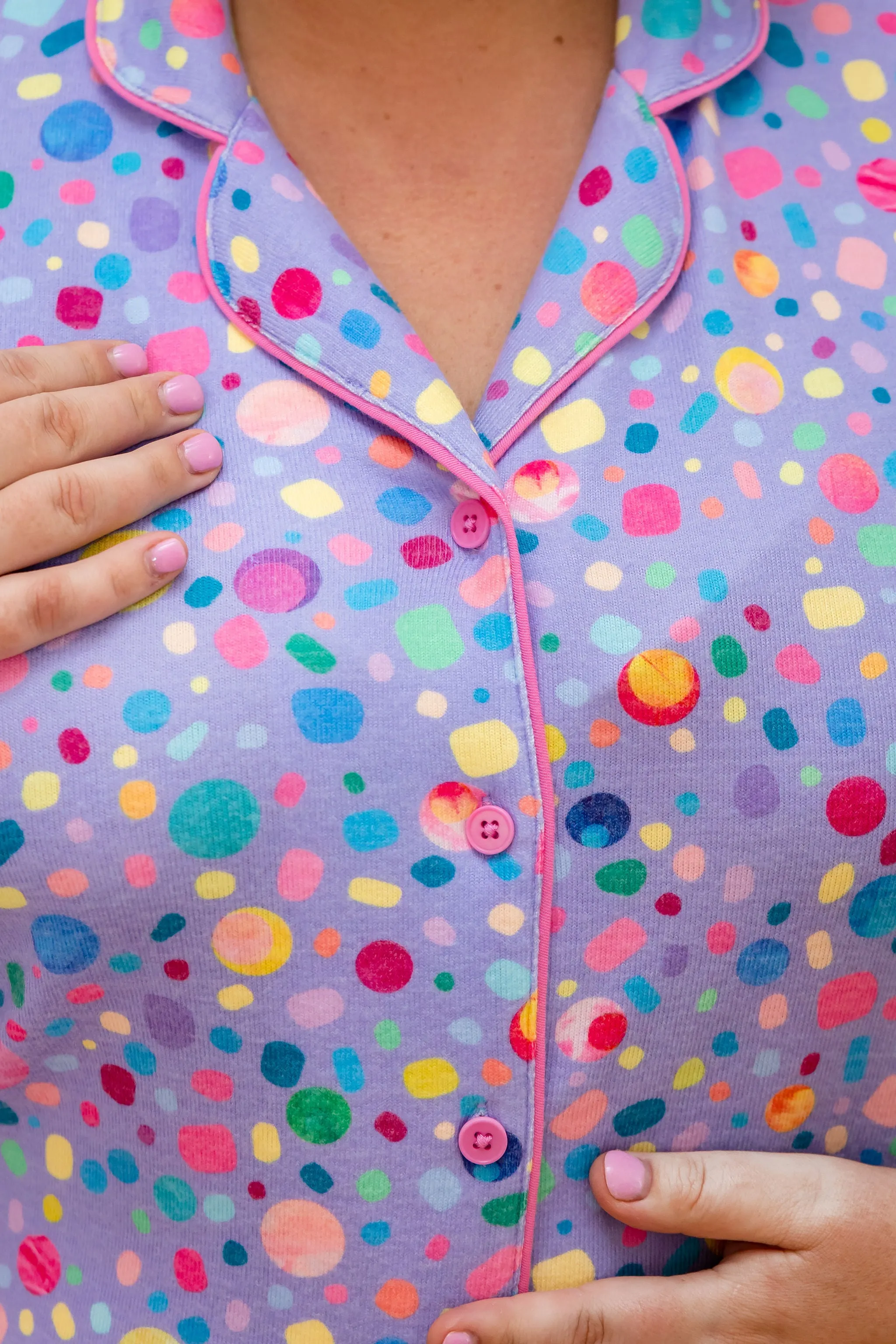 Sunrise Shirt & Short in Lilac Pebble