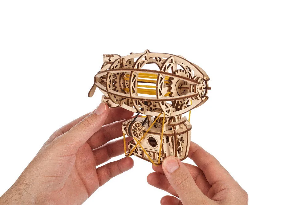 UGEARS Steampunk Airship 3D Mechanical Model Wooden Puzzle DIY Kits