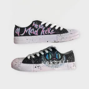 We're All Mad Here Hand Painted Shoes