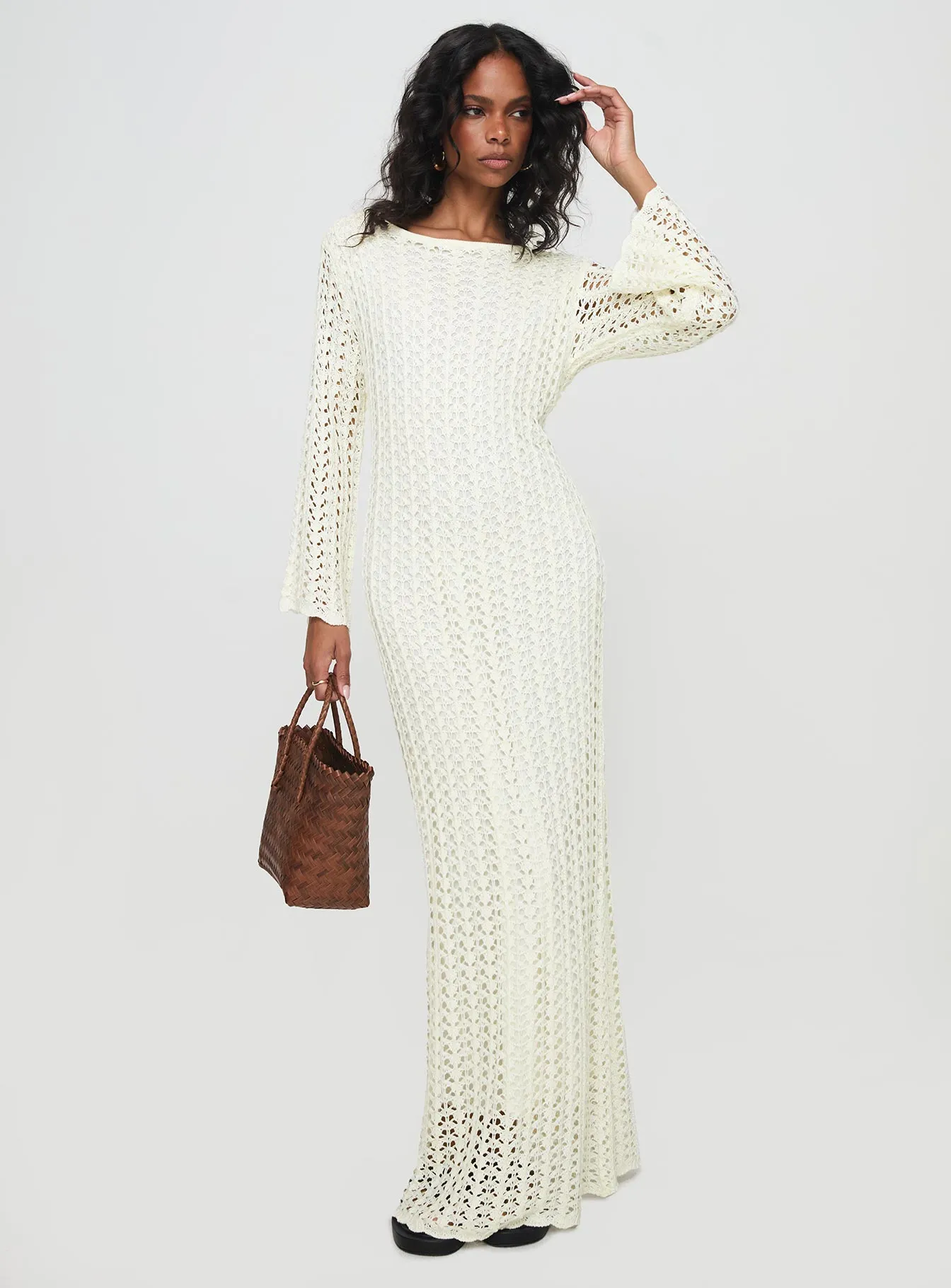 Westy Knit Maxi Dress Cream